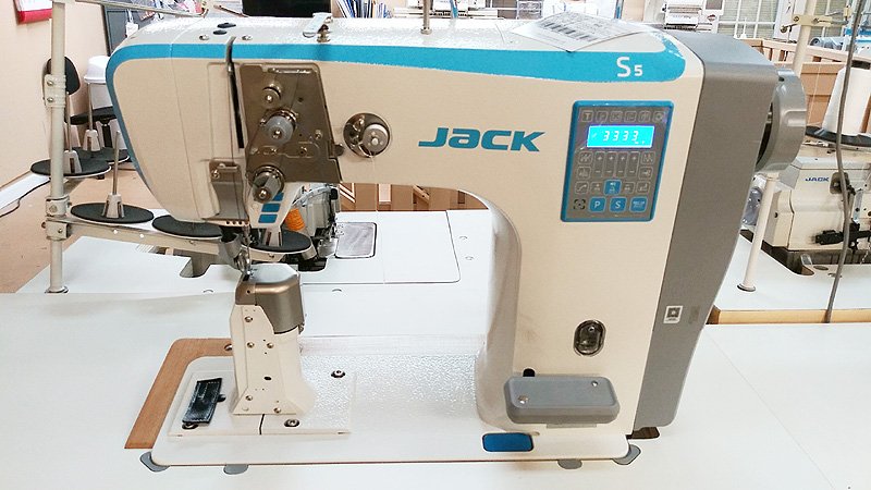 JACK S5-91 Full Automatic Post Bed Sewing Machine with Roller Foot