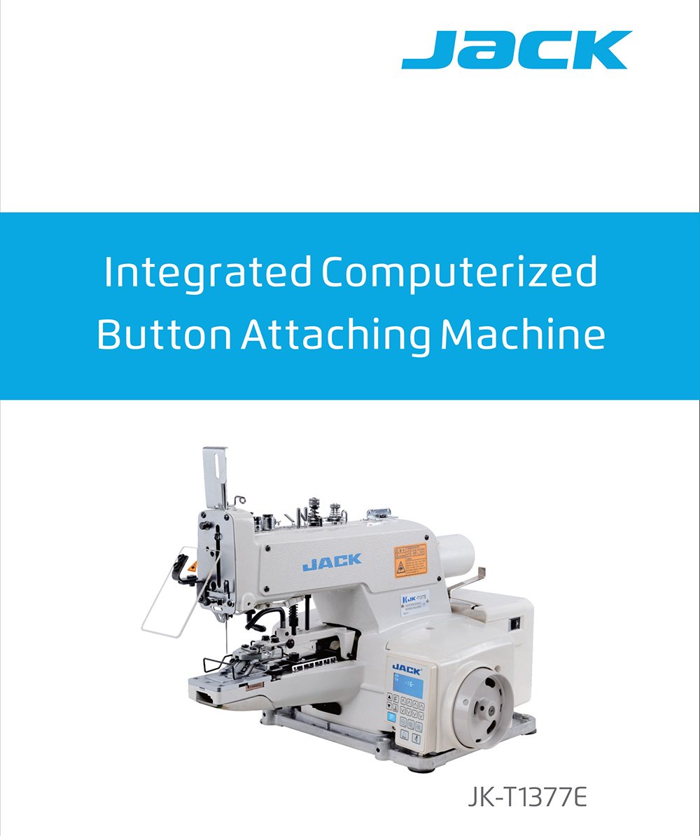 JACK JK-T1377E-B Button Sewing Machine with X Option