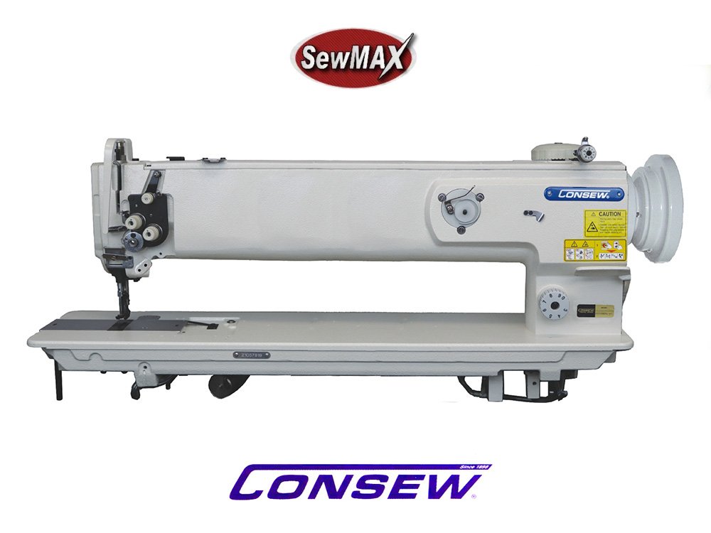 CONSEW P1510RBL-25 Long Arm Walking Foot Sewing Machine with 25" Space