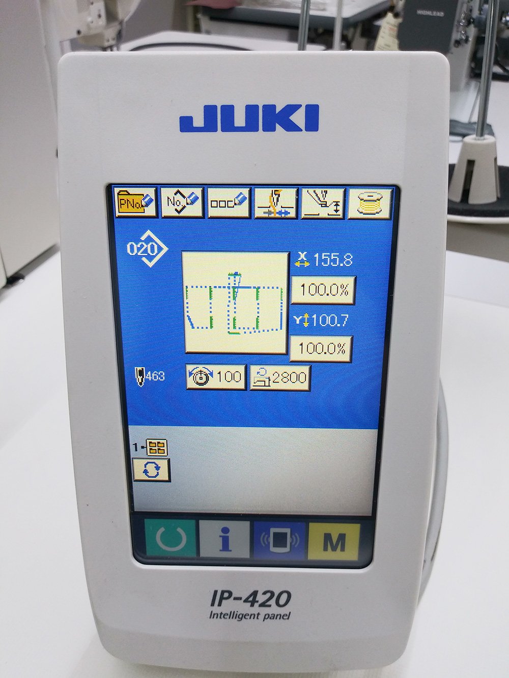 JUKI AMS-210EN-2210HL Pattern Sewing Machine with 8.5" x 4" Sewing Field