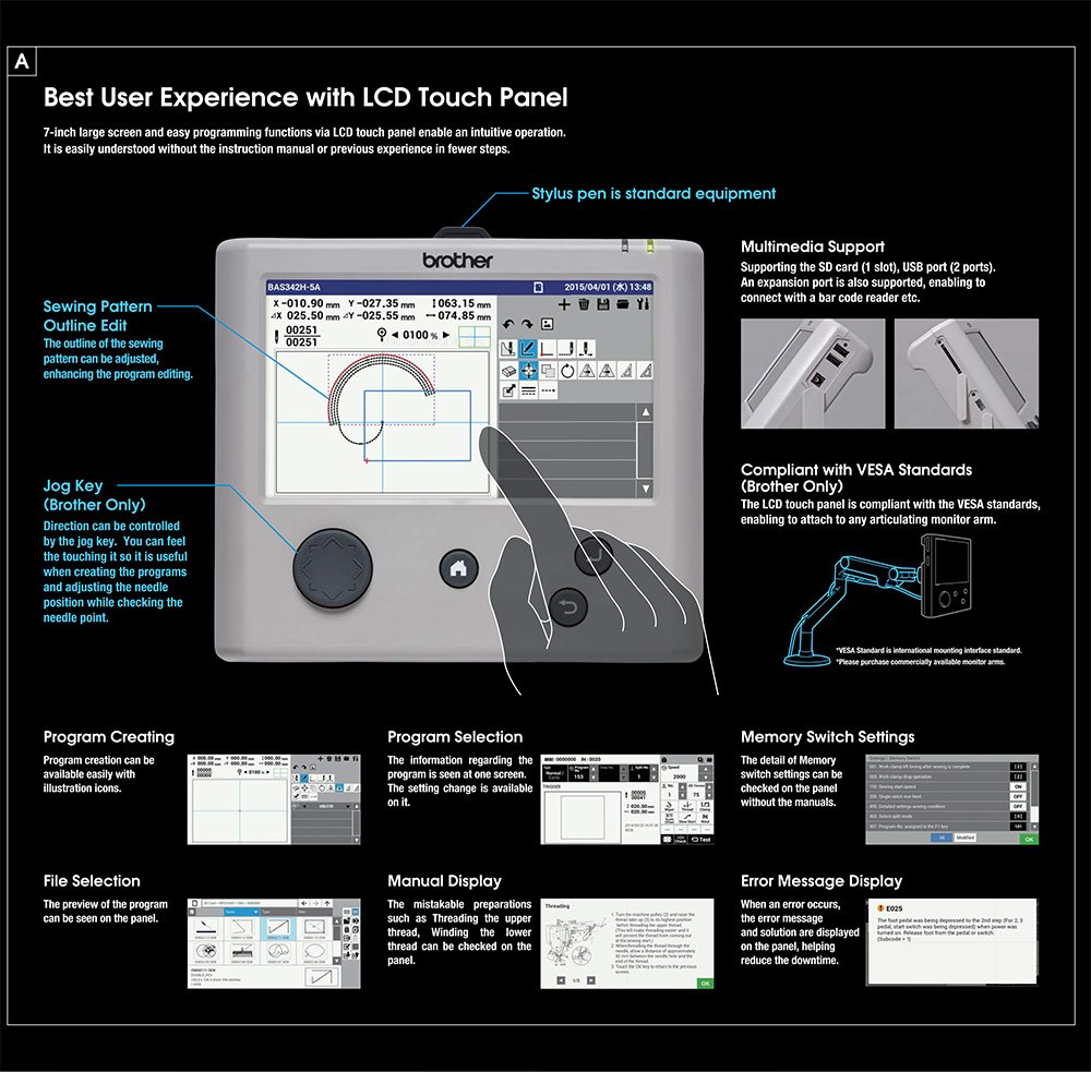 BROTHER BAS Pattern Sewing Machines