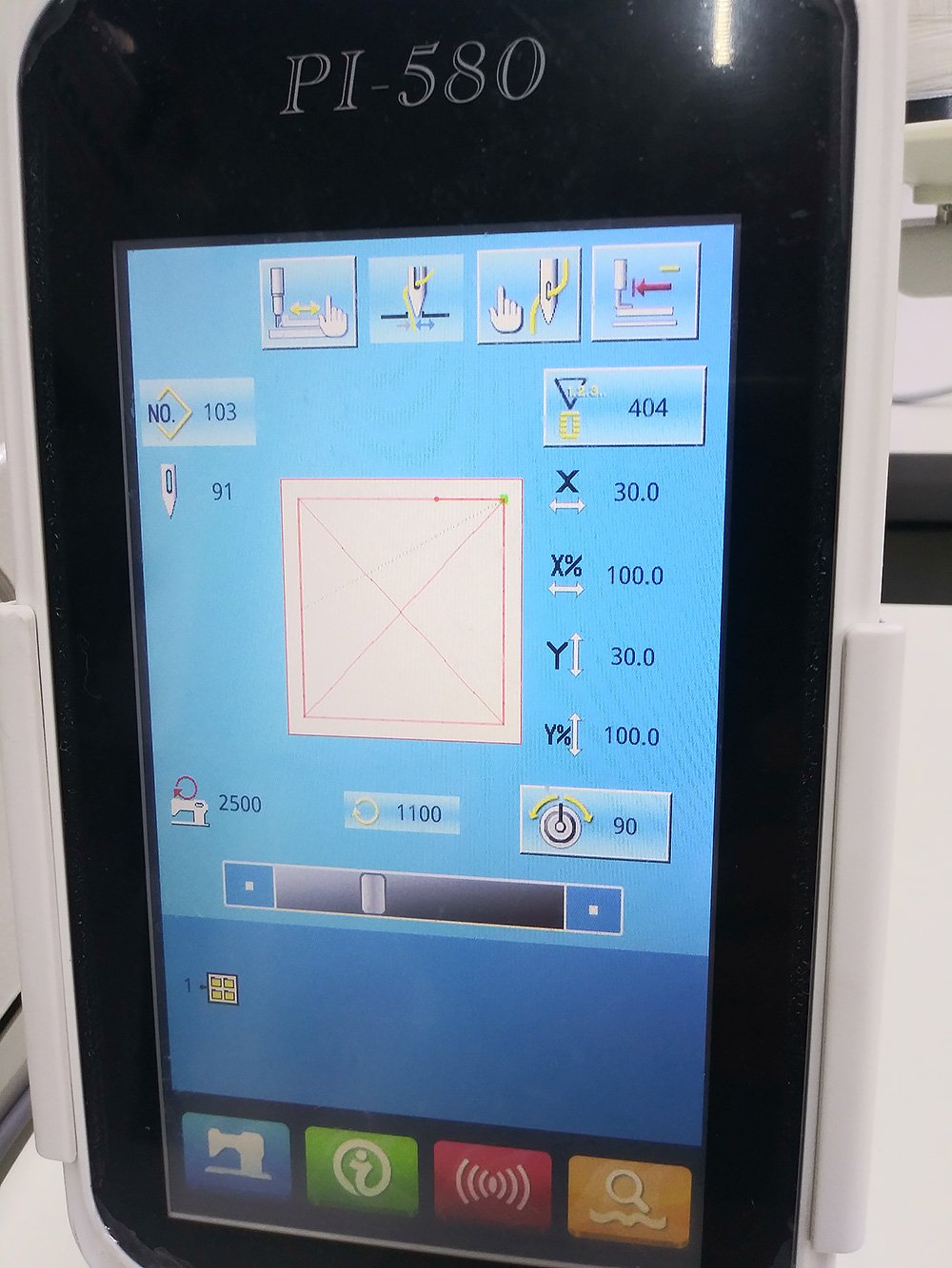 KINGMAX GT-1906BH Box X Sewing Machine for 2" Wide Webbing with On Board Programming