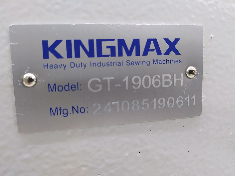 KINGMAX GT-1906BH Box X Sewing Machine for 2" Wide Webbing with On Board Programming