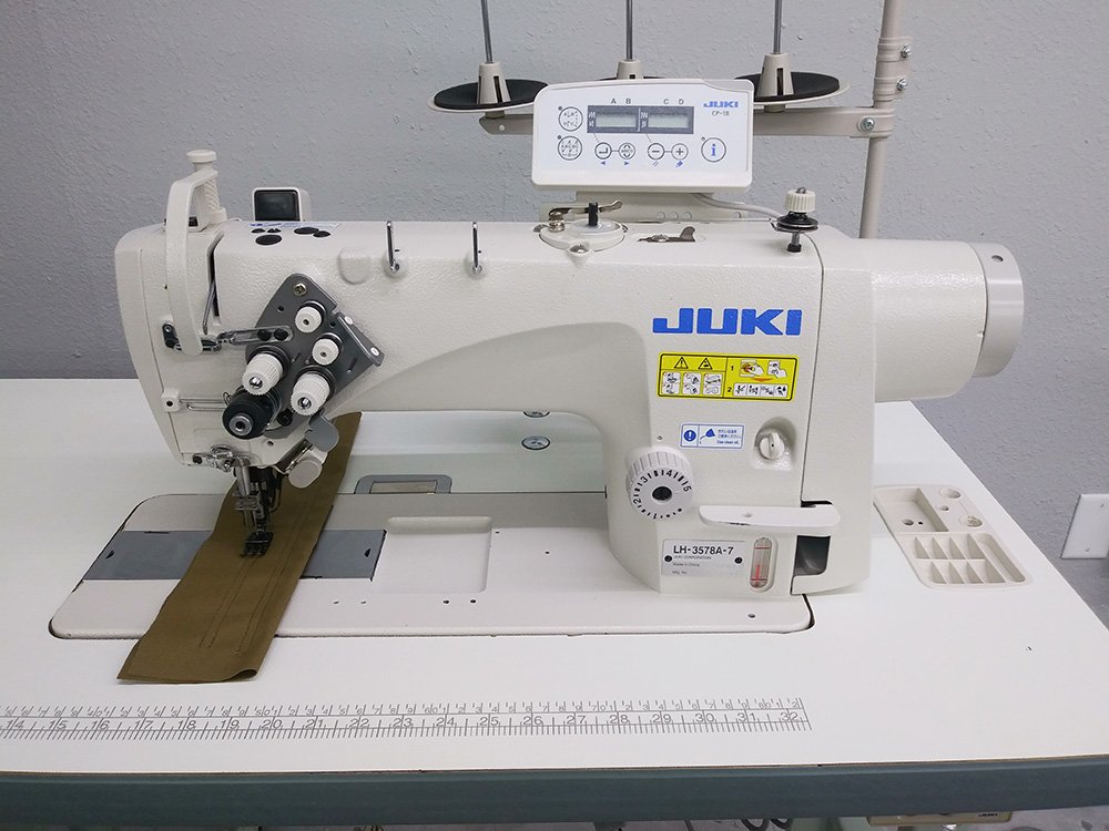 JUKI LH-3578A-7 Automatic Double Needle Sewing Machine - USED