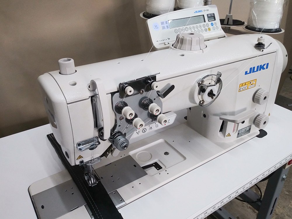 JUKI LU-2860-7 Automatic Double Needle Walking Foot Sewing Machine