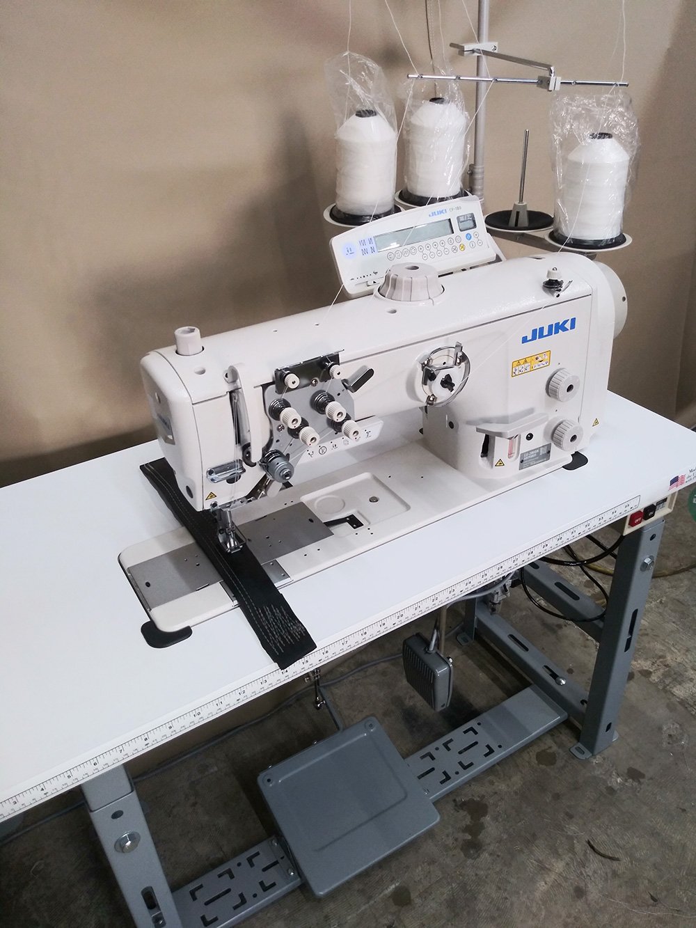 JUKI LU-2860-7 Automatic Double Needle Walking Foot Sewing Machine